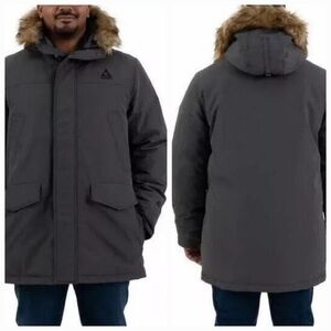 Gerry Down Parka Jacket Water Resistant Gray SizeL 60%Duck Down 40%Duck …